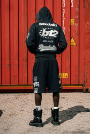 Fleece Jorts "LAST DELIVERY" Black