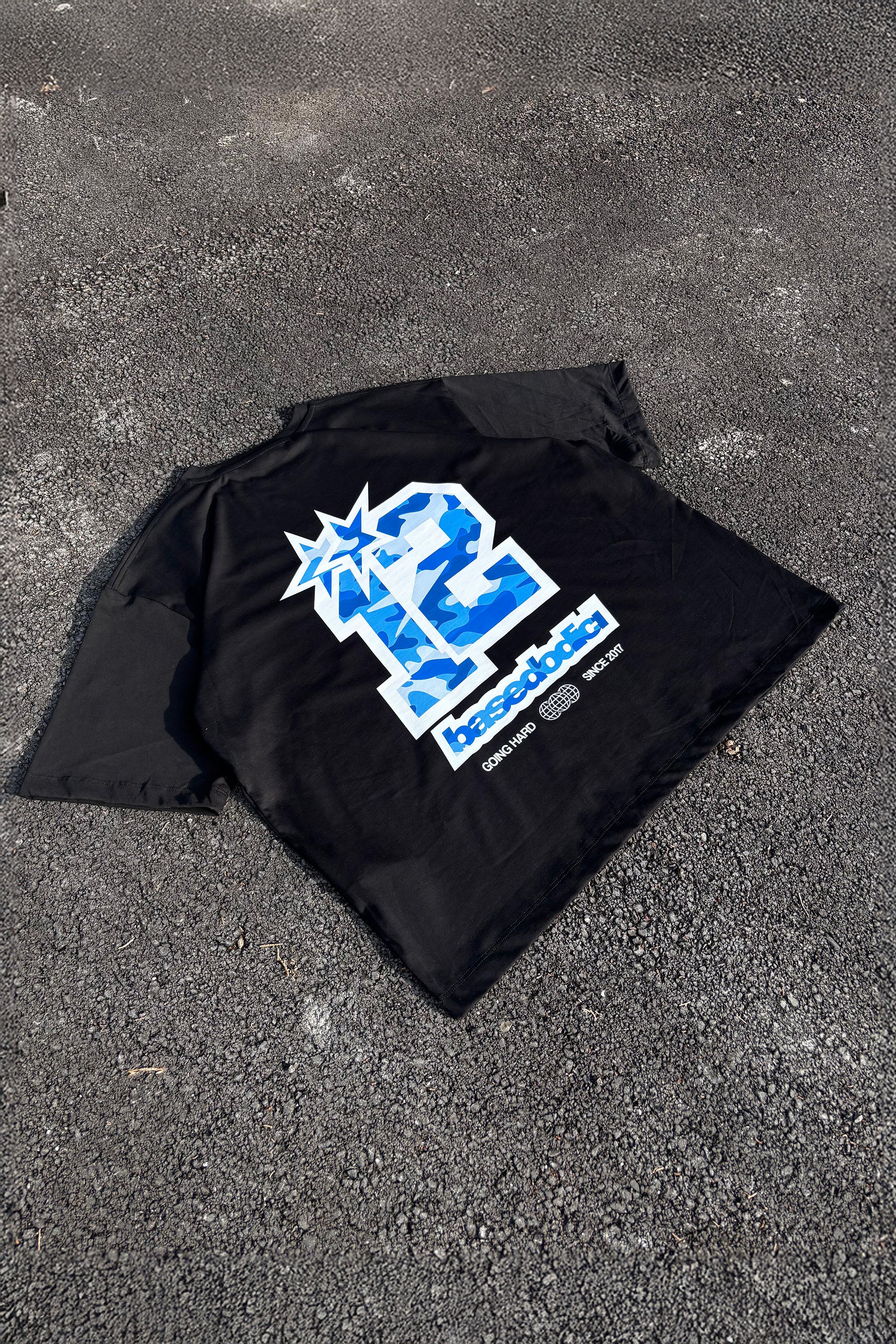 T-Shirt “CAMO4PLAYERS” 12 Black/CamoBlue