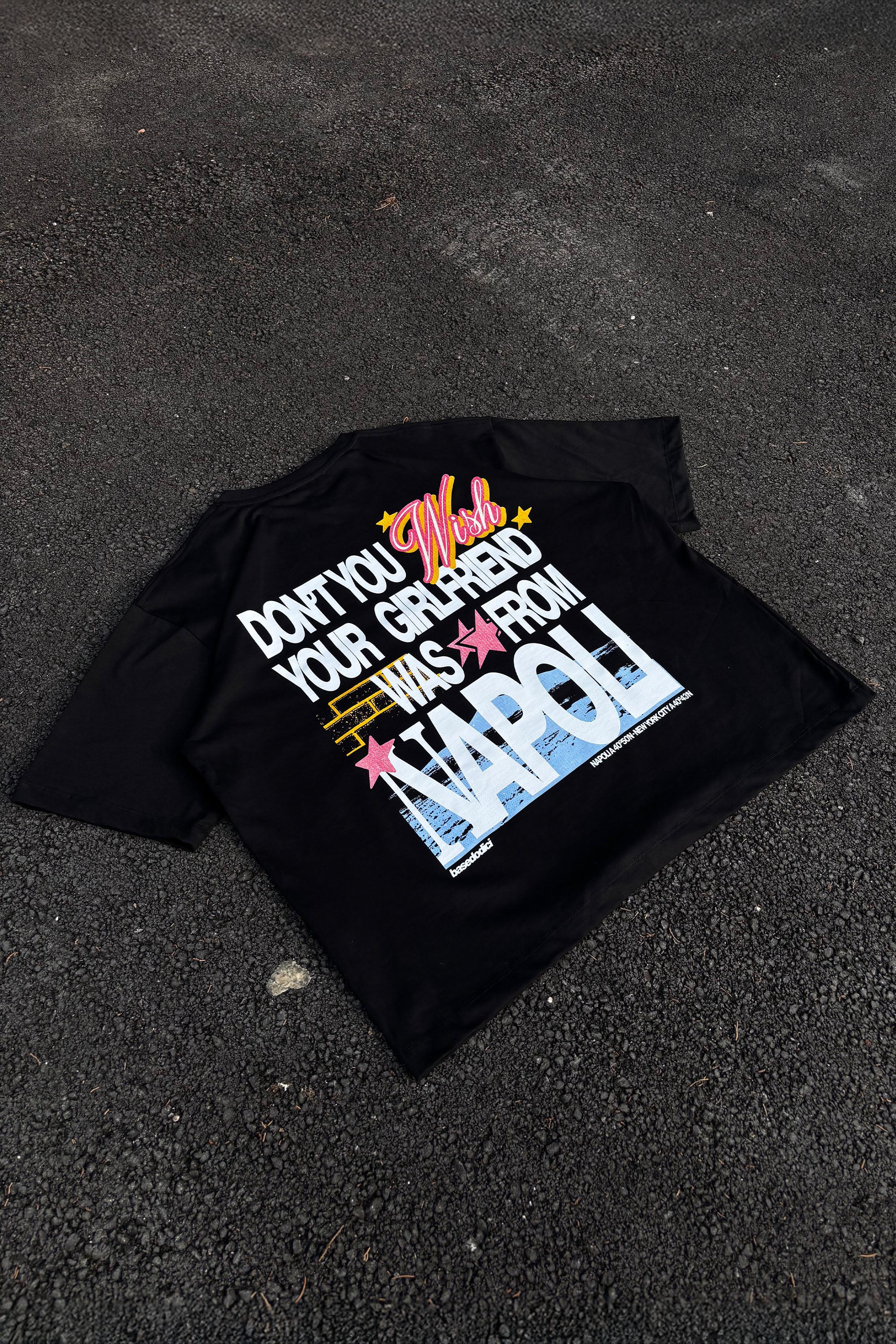 T-Shirt “WISHYOUR” Girlfriend Black/Multi