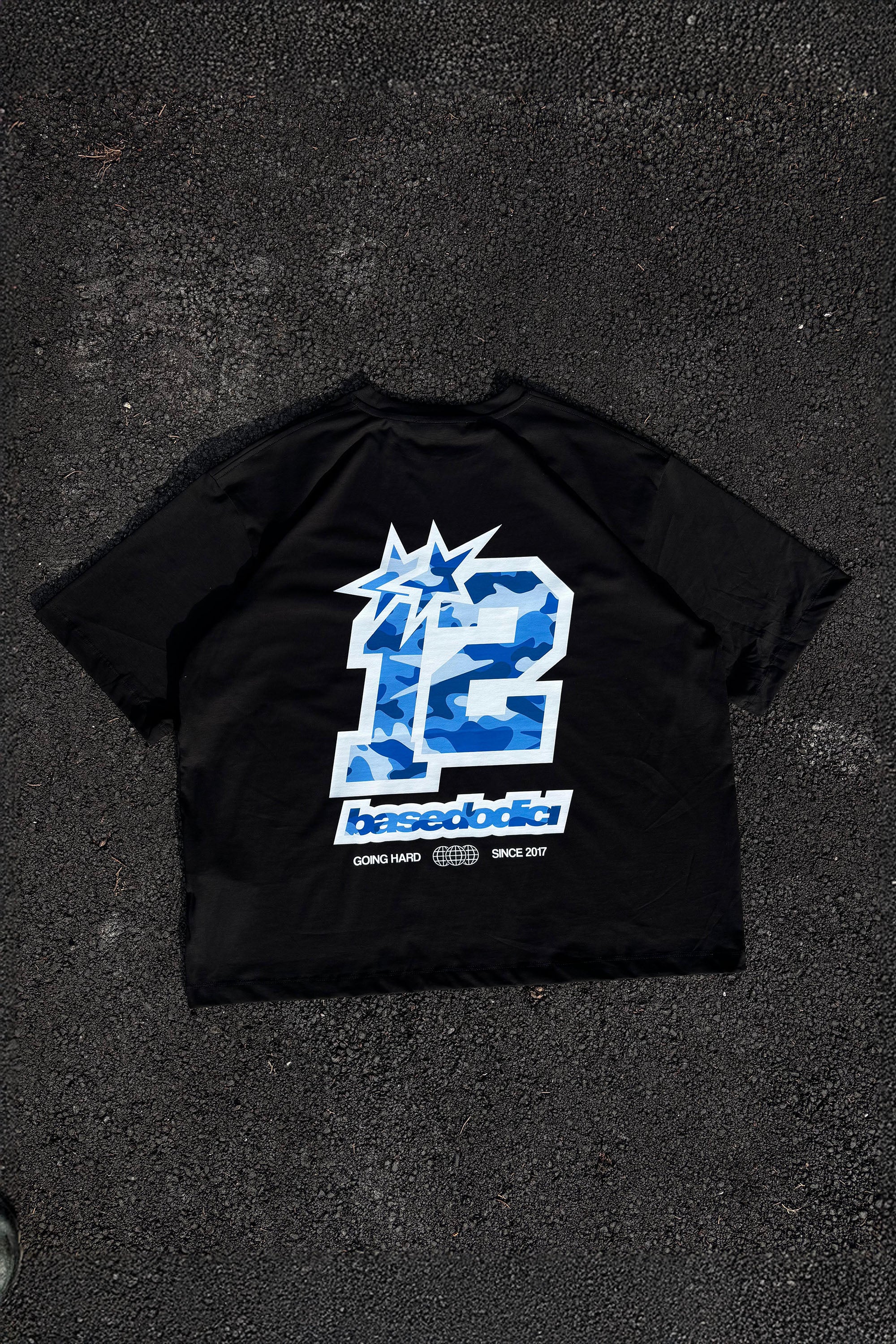 T-Shirt “CAMO4PLAYERS” 12 Black/CamoBlue