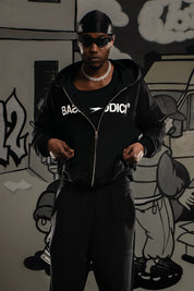 Full Zip “COMFY” Logo Black