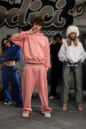 Hoodie “THEICON” BASIC Pink
