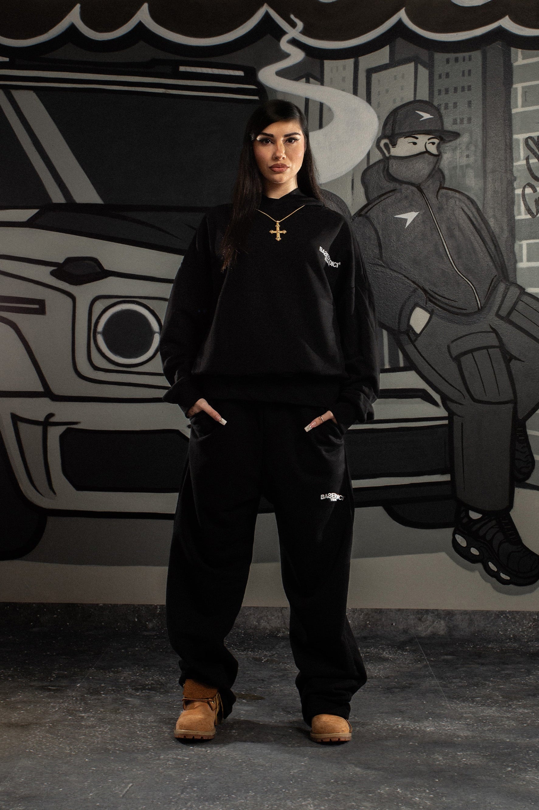 Fleece Pants “THEICON” Team012 Black 