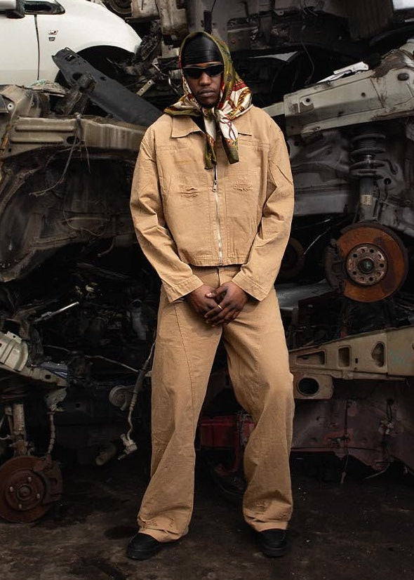 Simple Work Pants “THECRUISE” Sand - BASEDODICI®