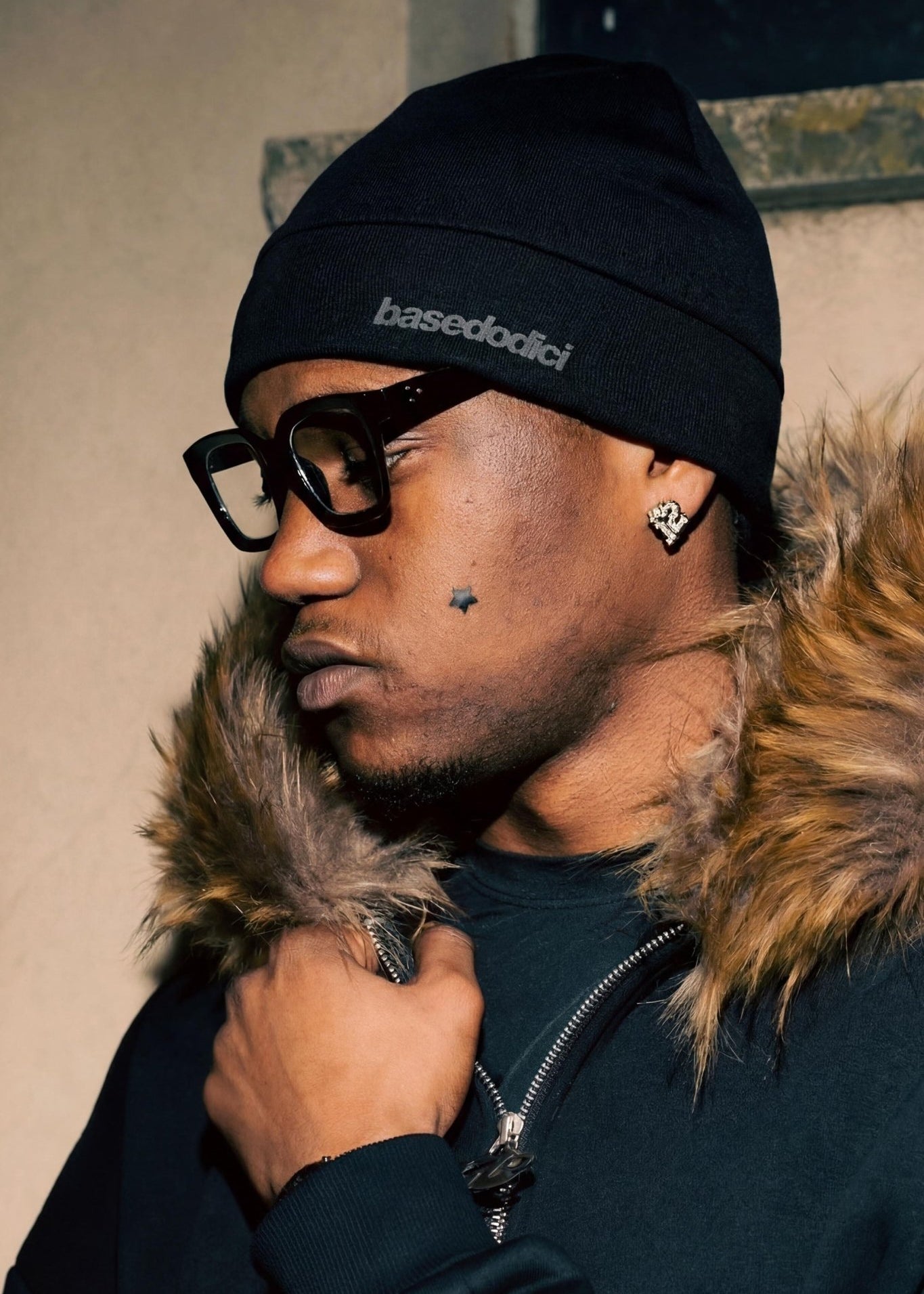 Skull Cap “DETROIT” Black - BASEDODICI®