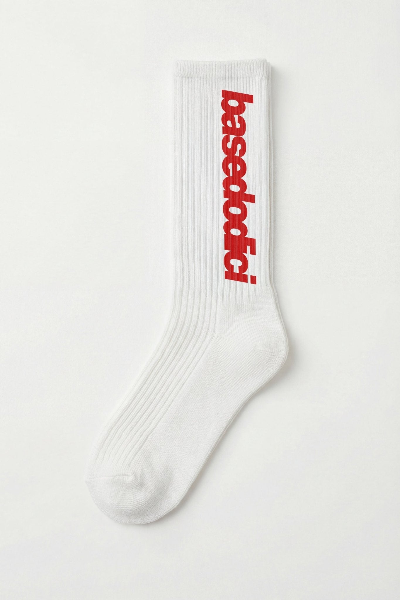 Socks "FOR DREAMERS" Logo White/Red - BASEDODICI®
