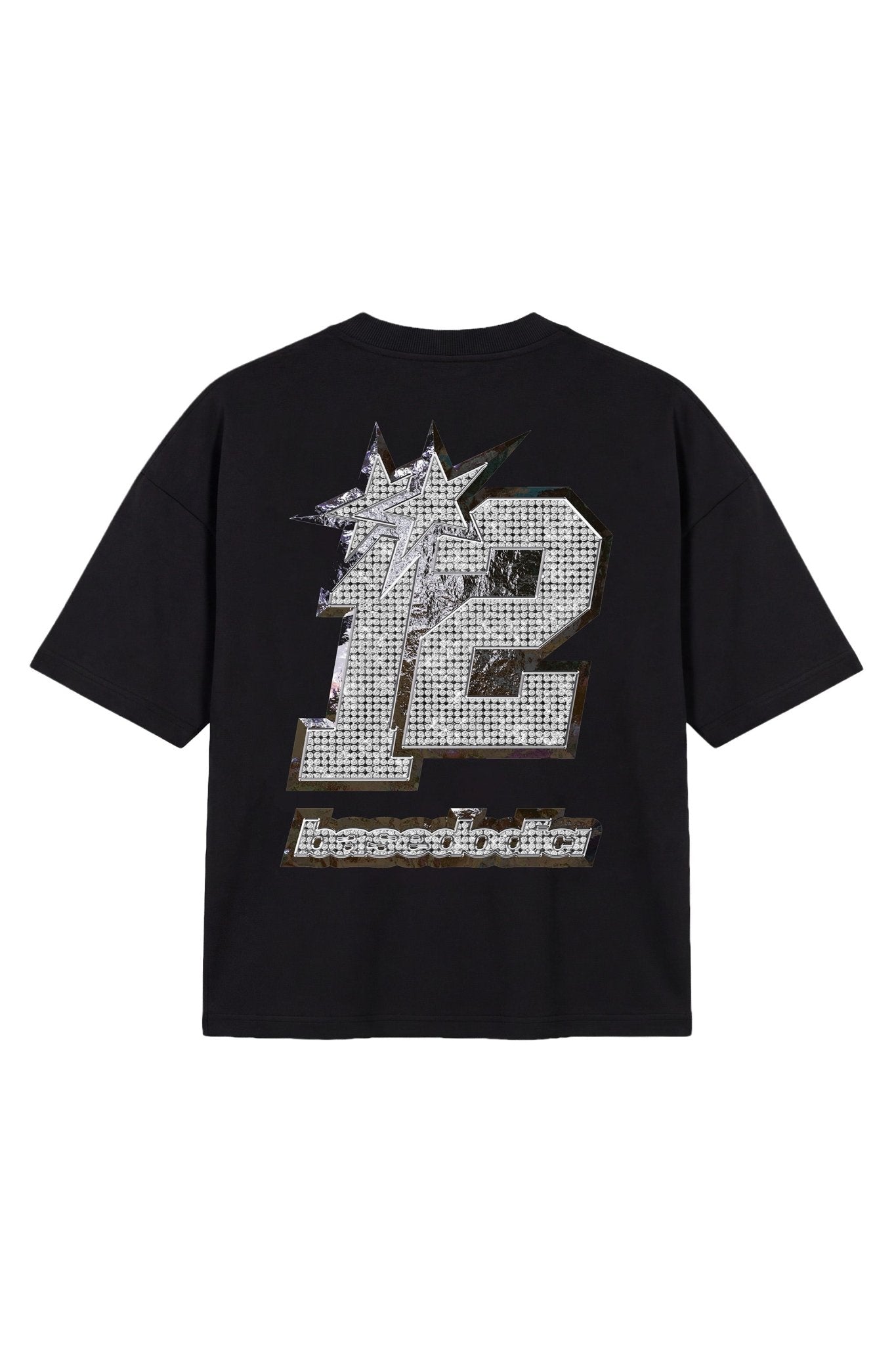 T-Shirt "4PLAYERS" Back 12 Black/Grillz - BASEDODICI®