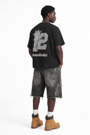 T-Shirt "4PLAYERS" Back 12 Black/Grillz - BASEDODICI®