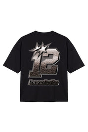 T-Shirt "4PLAYERS" Back 12 Black/Steel - BASEDODICI®