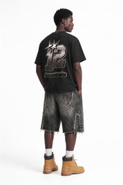 T-Shirt "4PLAYERS" Back 12 Black/Steel - BASEDODICI®