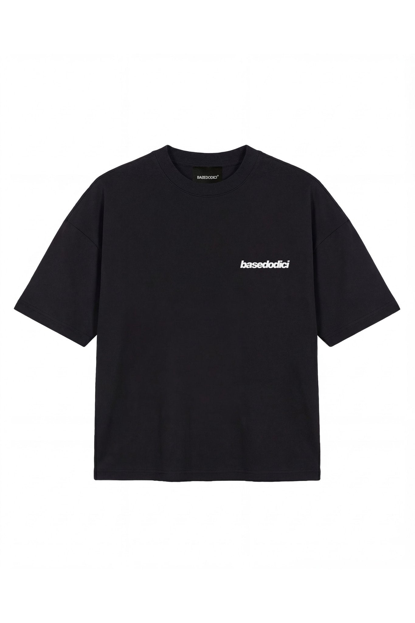 T-Shirt "4PLAYERS" Back 12 Black/Volcano - BASEDODICI®
