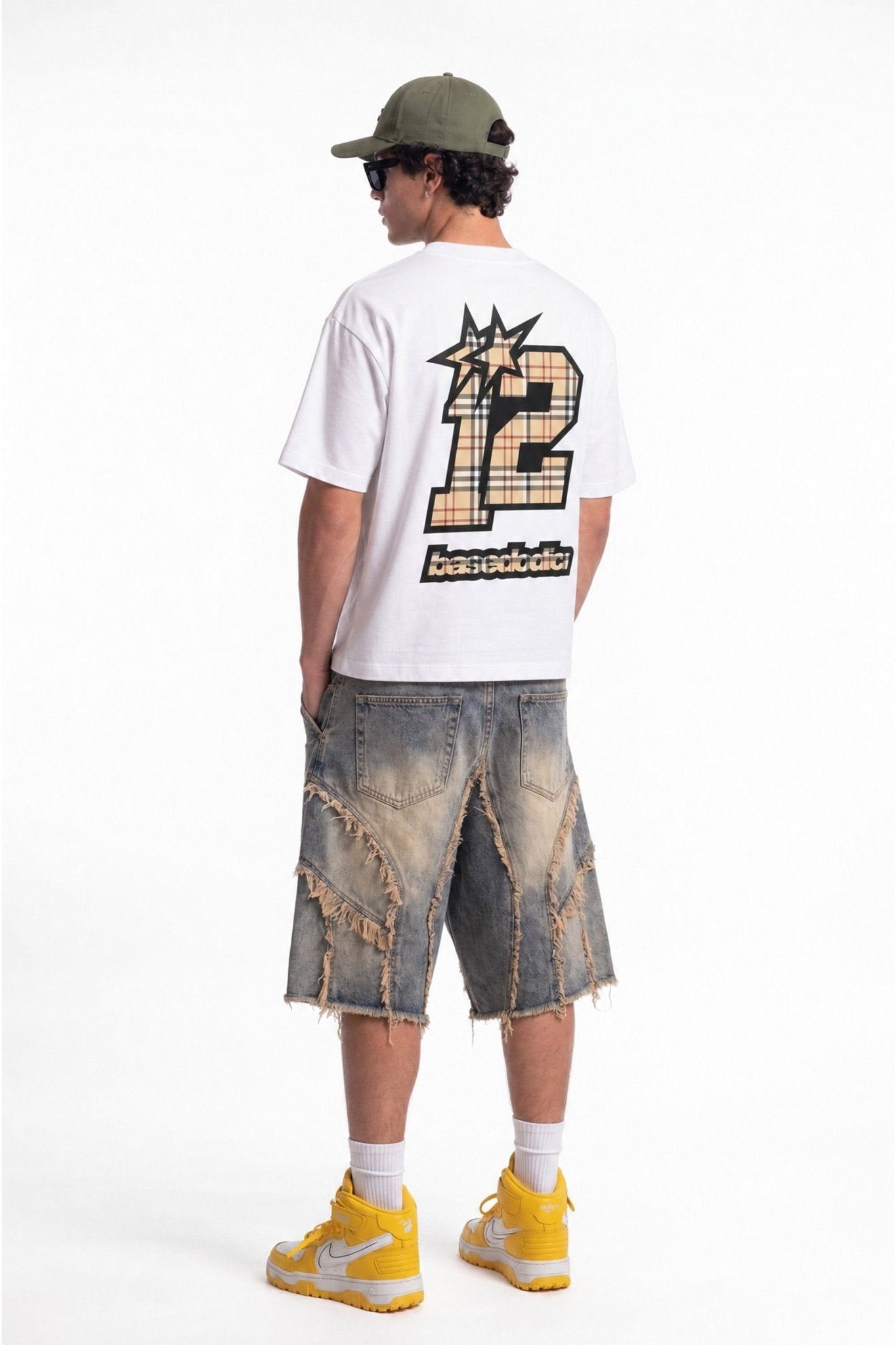 T-Shirt "4PLAYERS" Back 12 White/Burby - BASEDODICI®