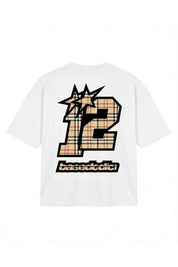 T-Shirt "4PLAYERS" Back 12 White/Burby - BASEDODICI®