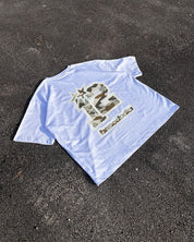 T-Shirt "4PLAYERS" Back 12 White/CamoGreen - BASEDODICI®