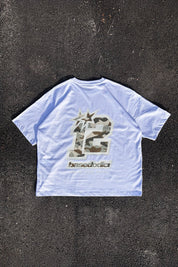 T-Shirt "4PLAYERS" Back 12 White/CamoGreen - BASEDODICI®