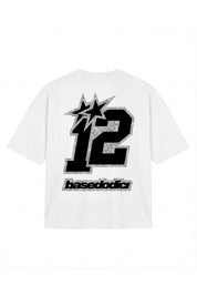 T-Shirt "4PLAYERS" Back 12 White/GrillzBlack - BASEDODICI®