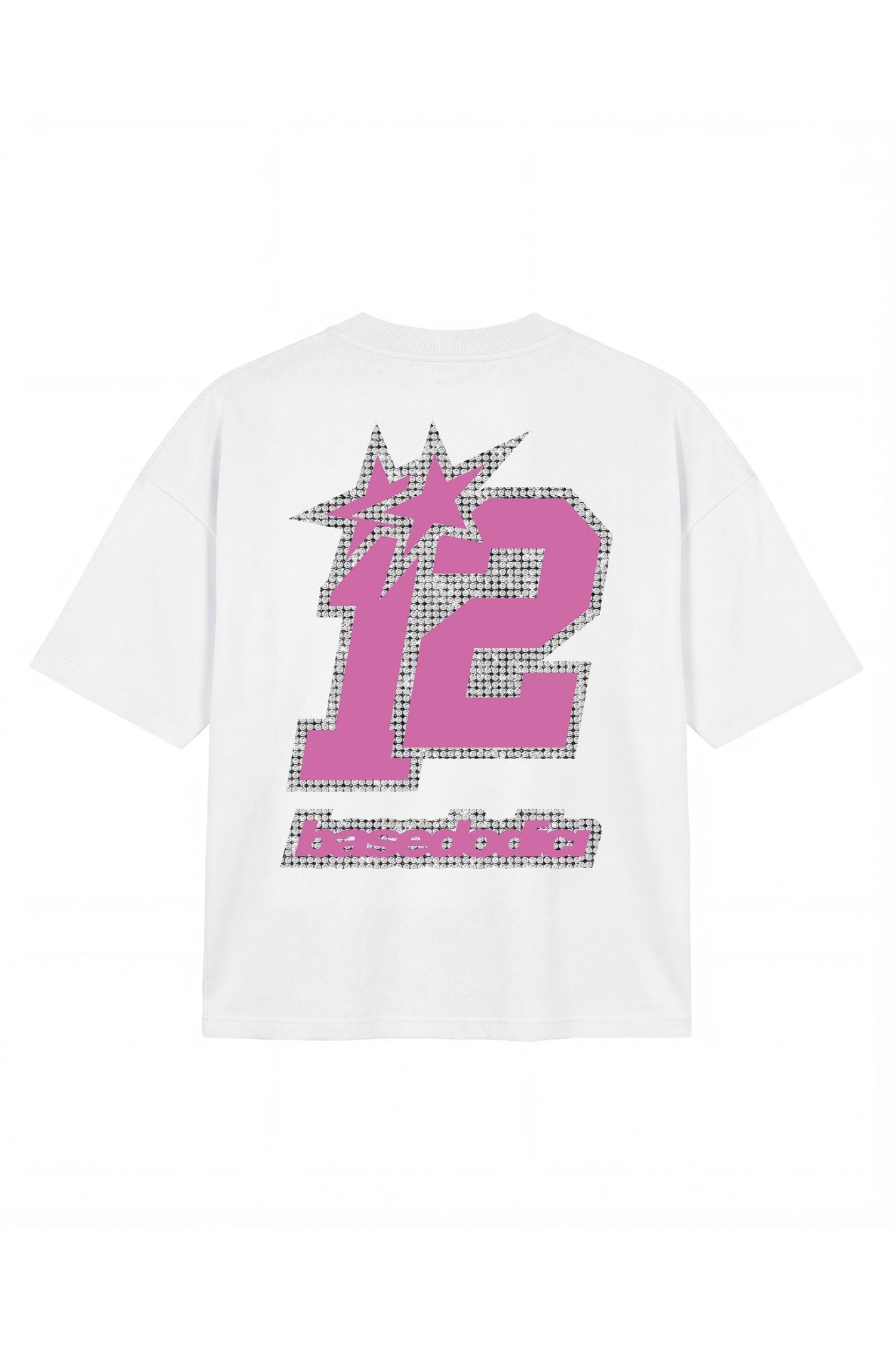 T-Shirt "4PLAYERS" Back 12 White/GrillzPink - BASEDODICI®