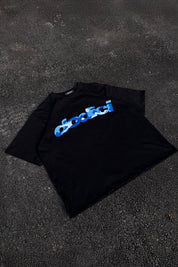 T-Shirt "4PLAYERS" Front DODICI Black/CamoBlue - BASEDODICI®