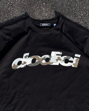 T-Shirt "4PLAYERS" Front DODICI Black/CamoGreen - BASEDODICI®