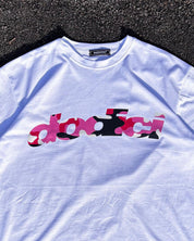 T-Shirt "4PLAYERS" Front DODICI White/CamoPink - BASEDODICI®