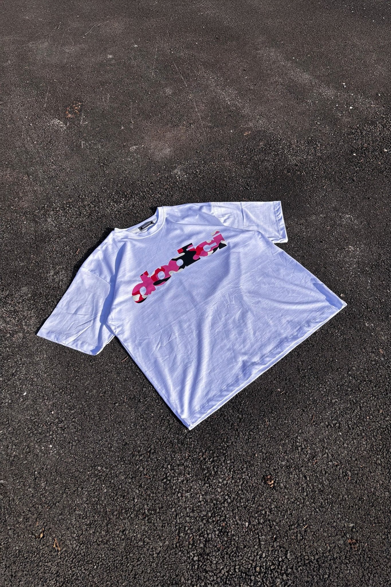 T-Shirt "4PLAYERS" Front DODICI White/CamoPink - BASEDODICI®