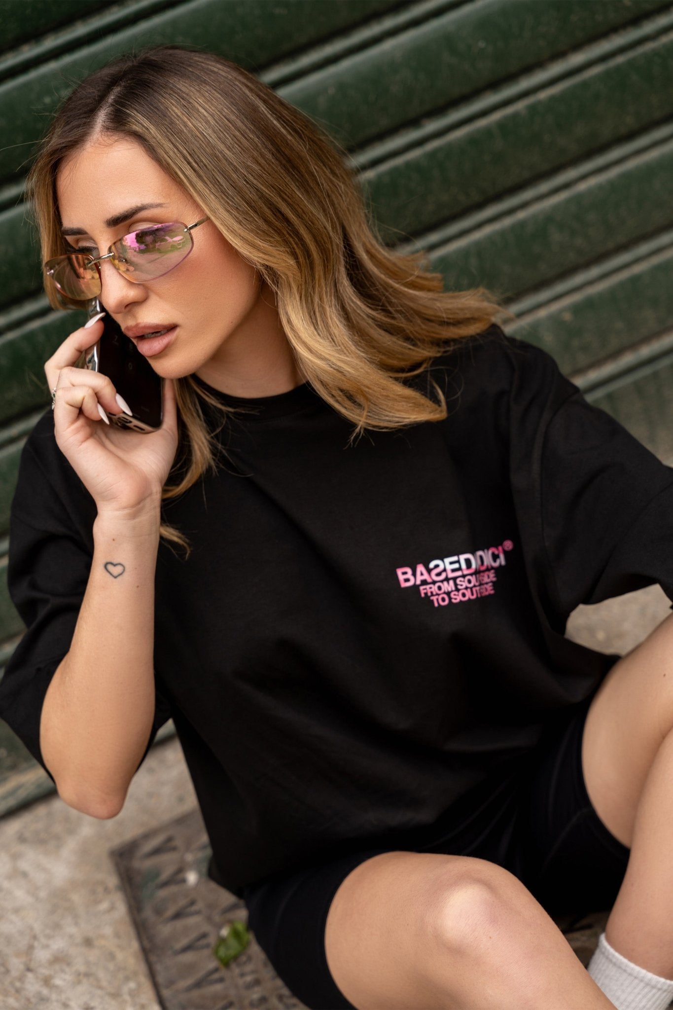 T-Shirt "AMMO" CHI'T'SAP Black/Camo Pink - BASEDODICI®