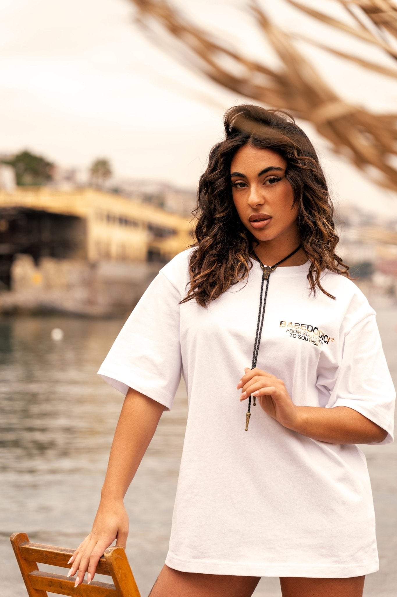 T-Shirt "AMMO" CHI'T'SAP White/Animalier Yellow - BASEDODICI®