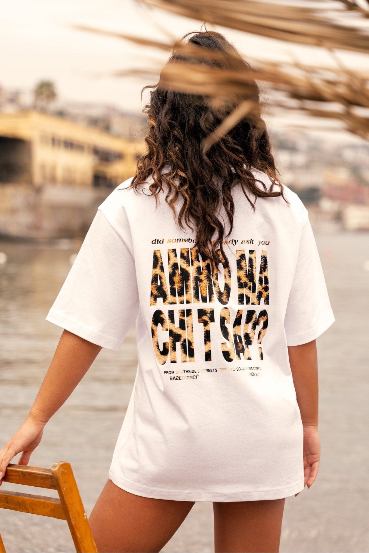 T-Shirt "AMMO" CHI'T'SAP White/Animalier Yellow - BASEDODICI®