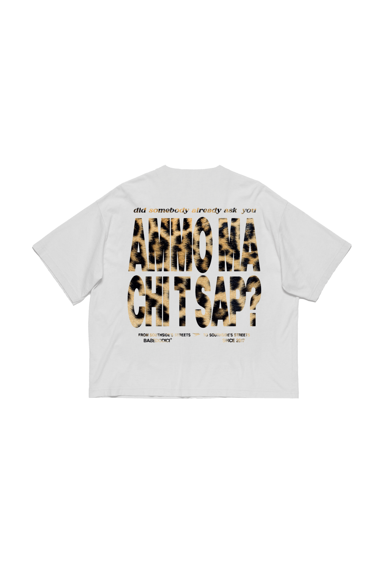 T-Shirt "AMMO" CHI'T'SAP White/Animalier Yellow - BASEDODICI®