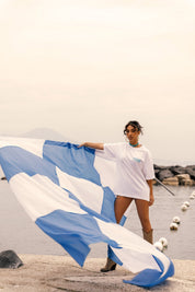 T-Shirt "AMMO" CHI'T'SAP White/Azure - BASEDODICI®