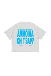 T-Shirt "AMMO" CHI'T'SAP White/Azure - BASEDODICI®