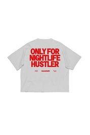 T-Shirt “BASEDODICIxHYPE” Nightlife White - BASEDODICI®