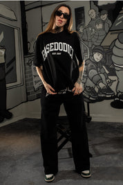 T-Shirt “COMFY” ArcLogo Black - BASEDODICI®