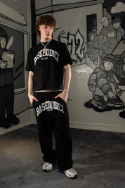T-Shirt “COMFY” ArcLogo Black - BASEDODICI®