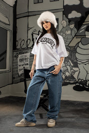 T-Shirt “COMFY” ArcLogo White - BASEDODICI®