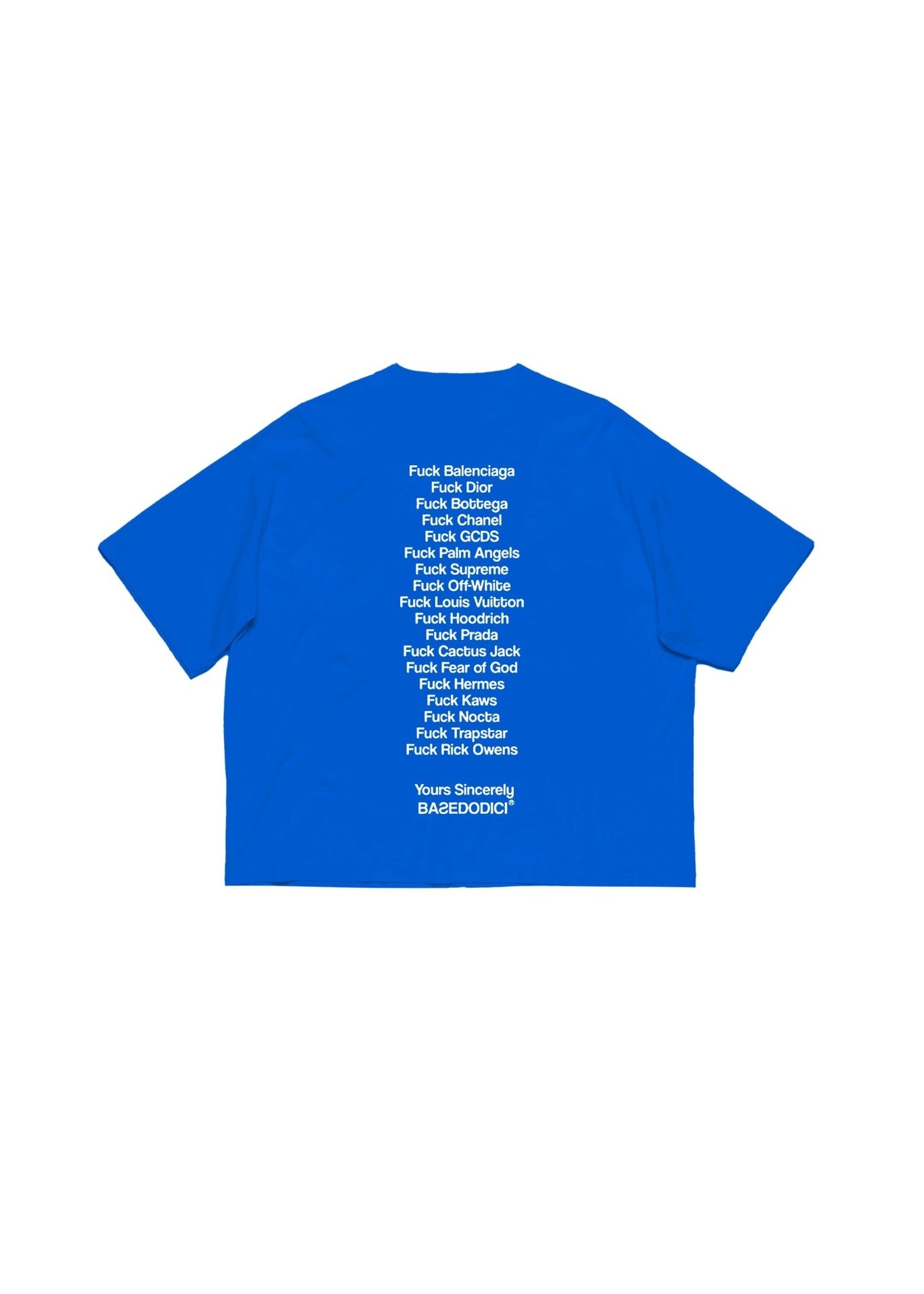 T-Shirt “COMFY” FCK Blue - BASEDODICI®