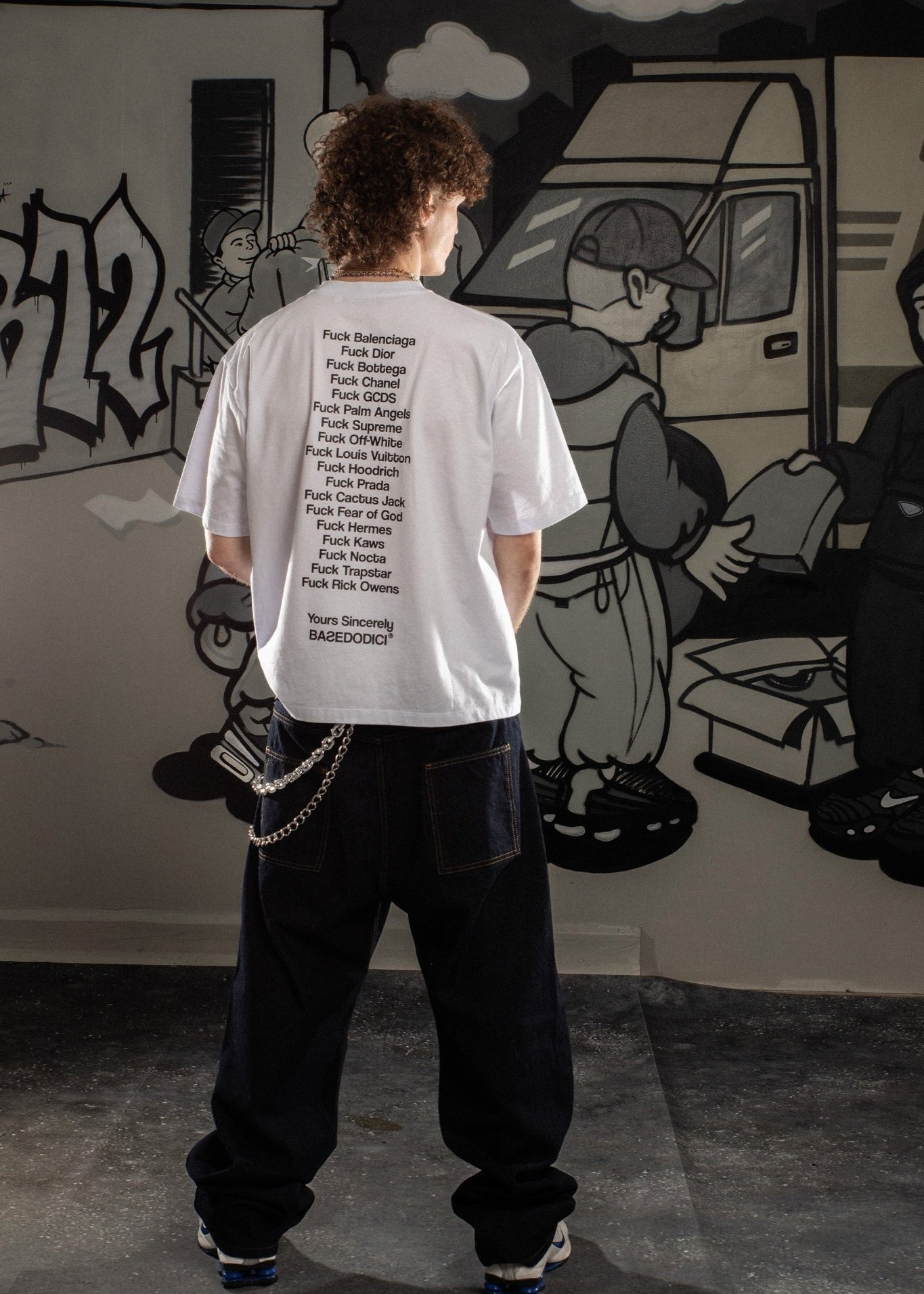 T-Shirt “COMFY” FCK White - BASEDODICI®