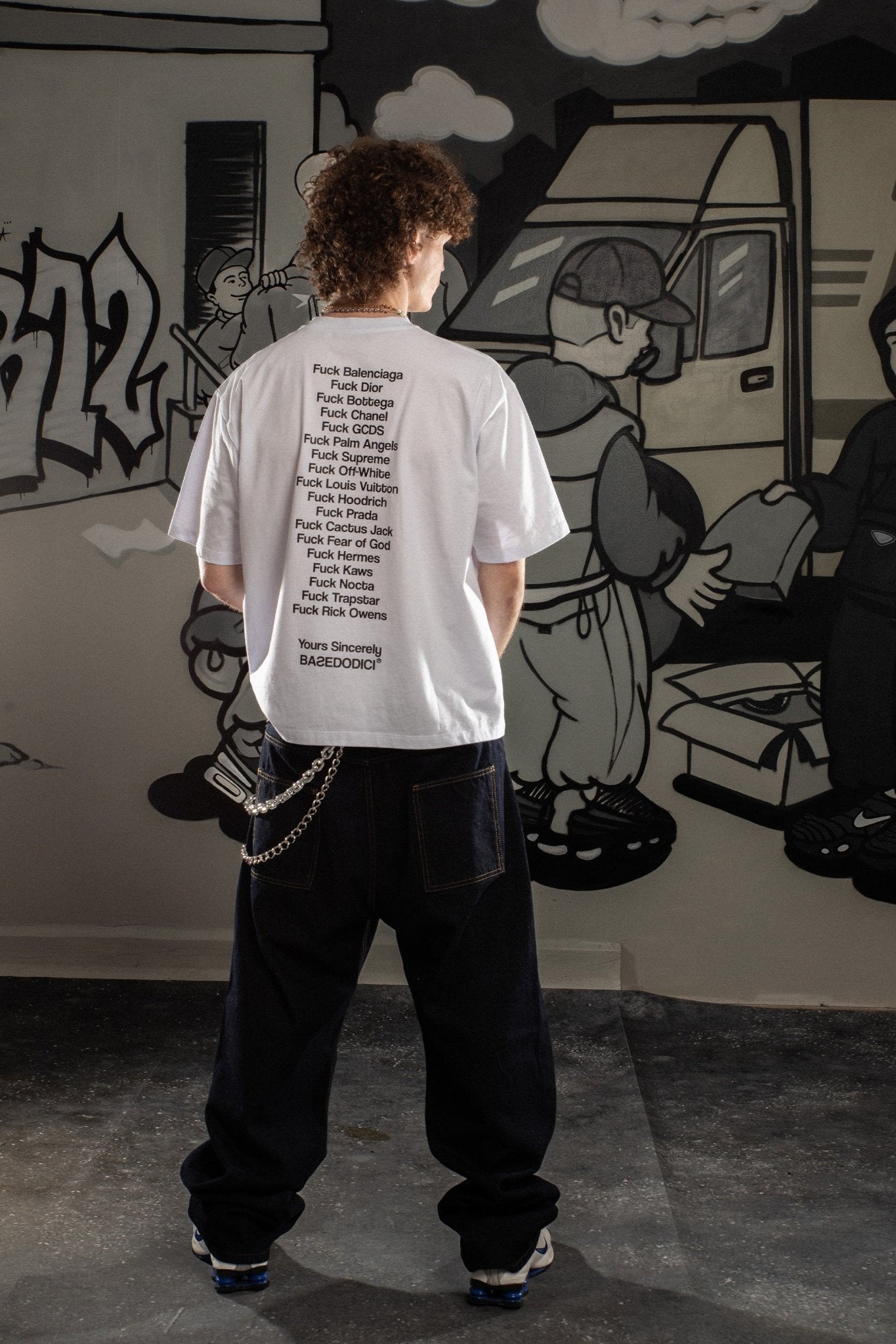 T-Shirt “COMFY” FCK White - BASEDODICI®