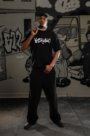 T-Shirt “COMFY” Graffiti Black - BASEDODICI®