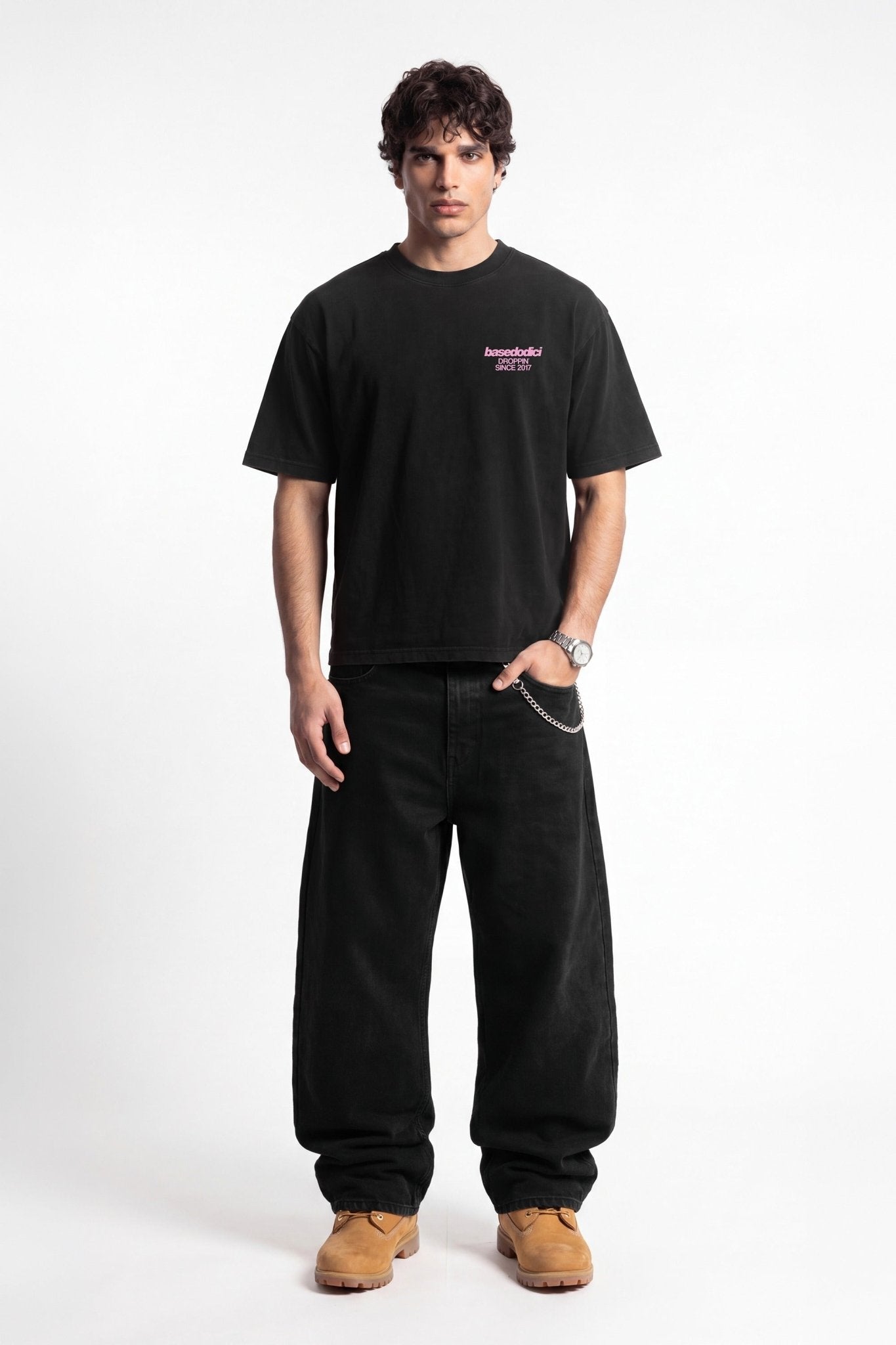 T-Shirt "COPY&PASTE" AmamiAncora Black/Pink - BASEDODICI®