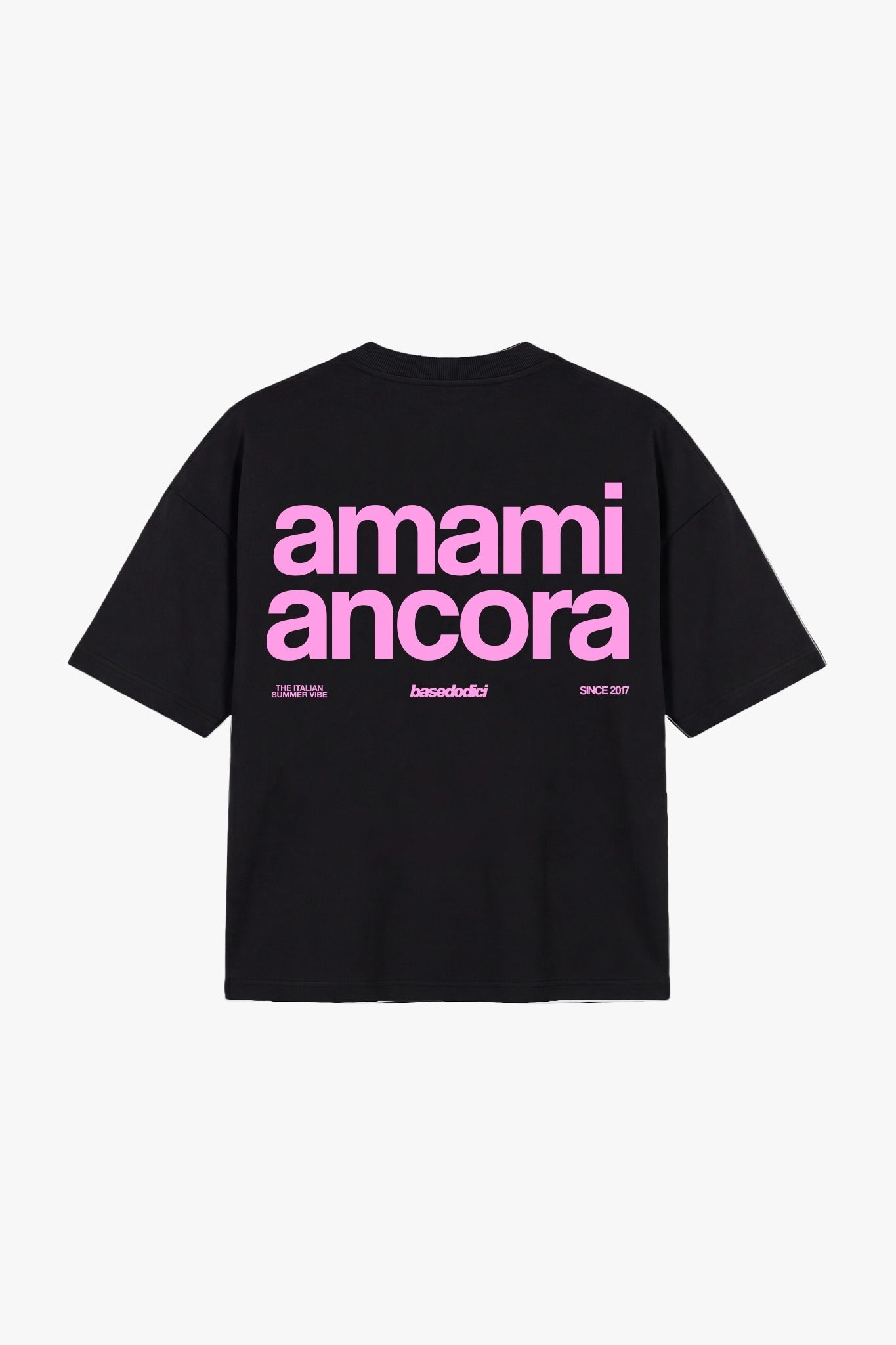 T-Shirt "COPY&PASTE" AmamiAncora Black/Pink - BASEDODICI®