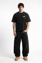 T-Shirt "COPY&PASTE" AmamiAncora Black/Yellow - BASEDODICI®