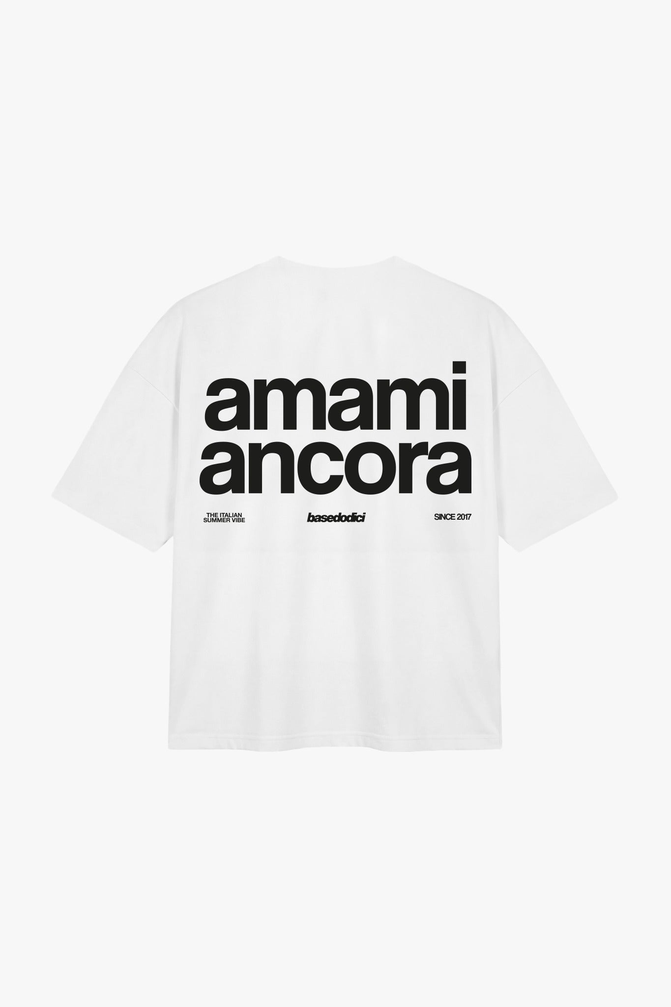 T-Shirt "COPY&PASTE" AmamiAncora White/Black - BASEDODICI®
