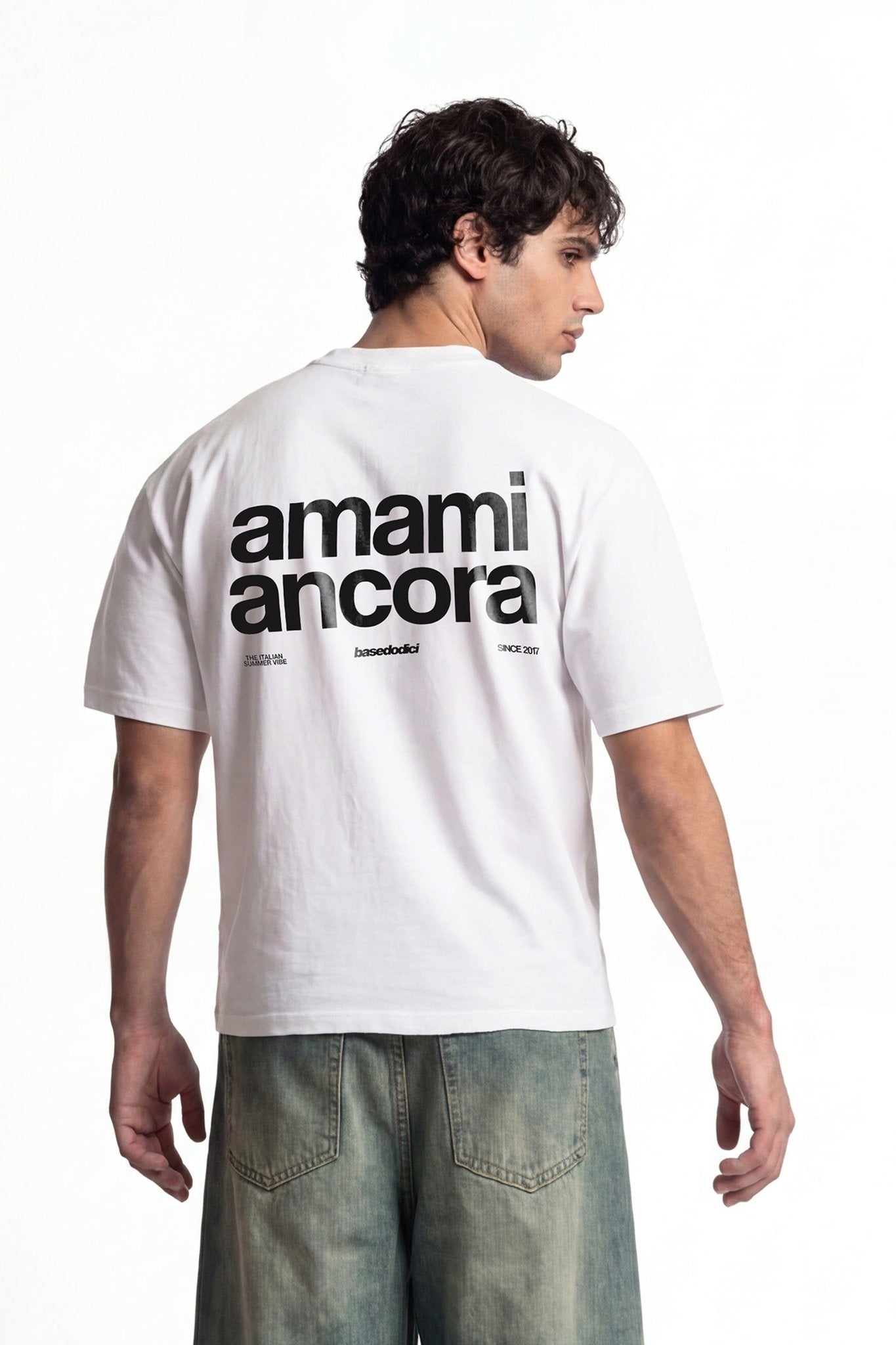 T-Shirt "COPY&PASTE" AmamiAncora White/Black - BASEDODICI®