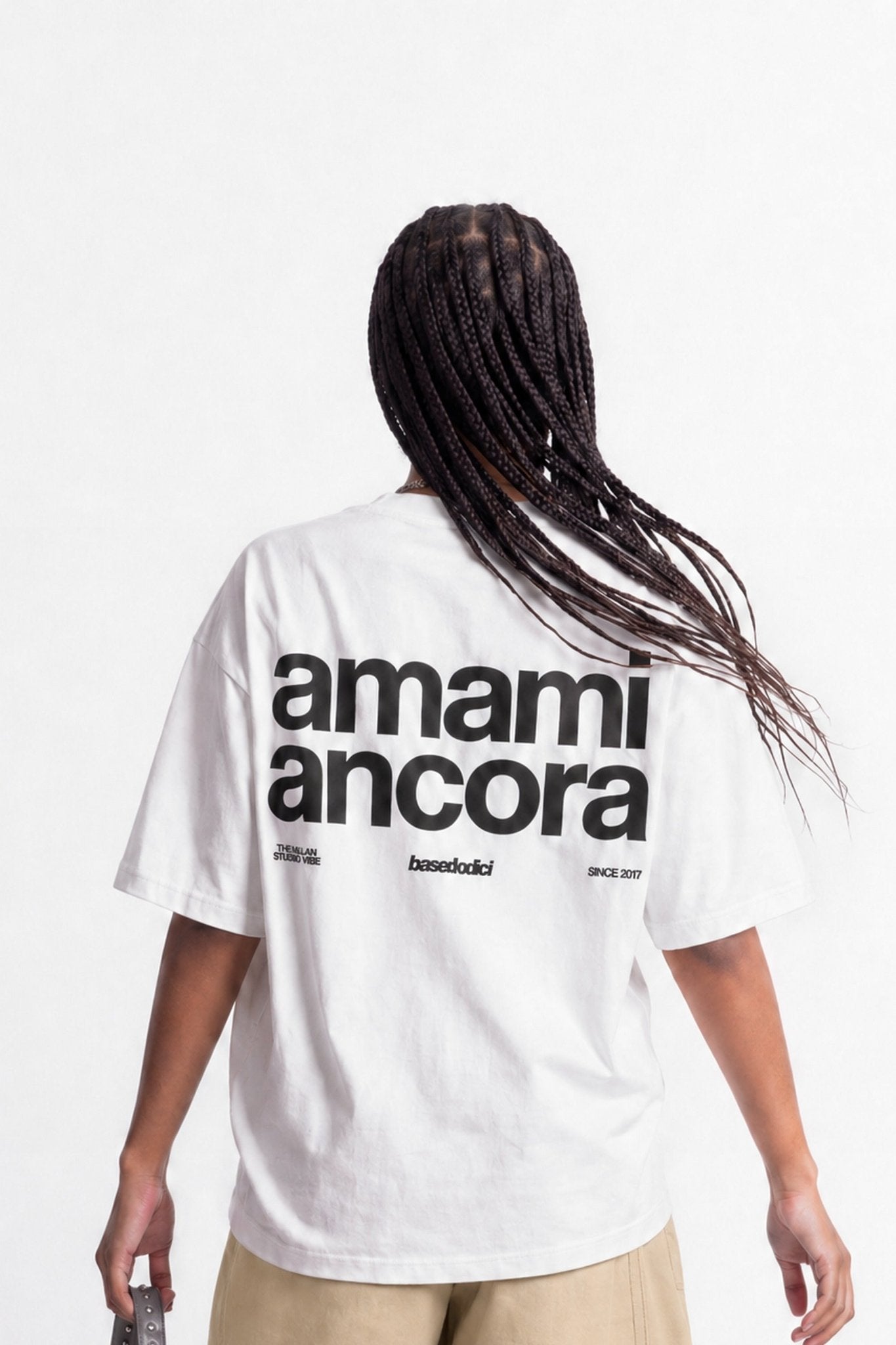 T-Shirt "COPY&PASTE" AmamiAncora White/Black - BASEDODICI®