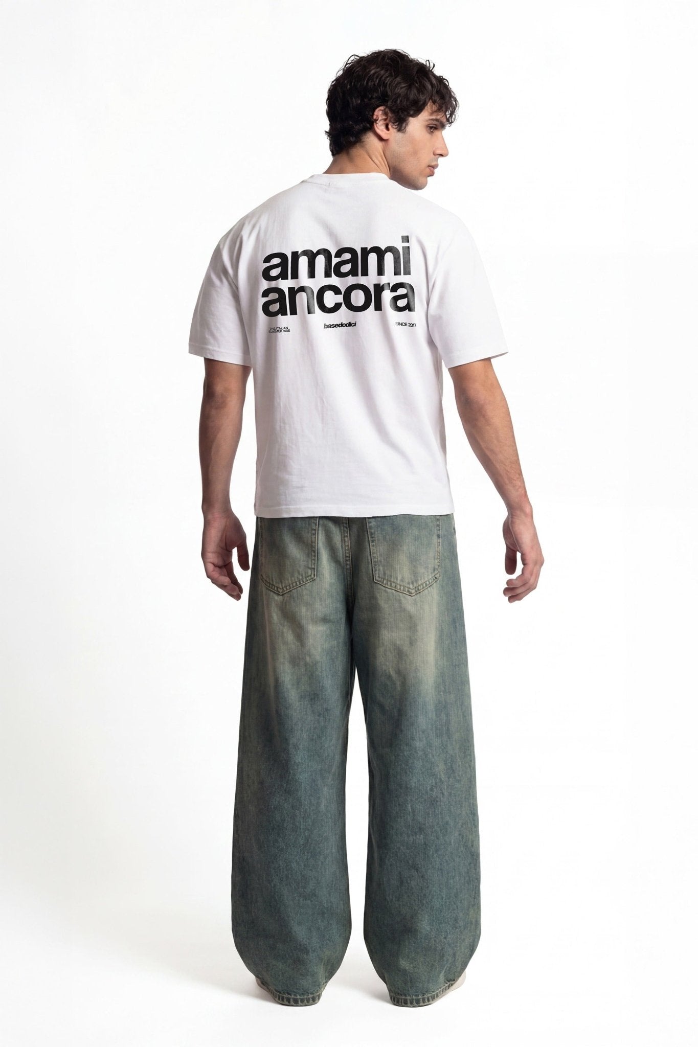 T-Shirt "COPY&PASTE" AmamiAncora White/Black - BASEDODICI®