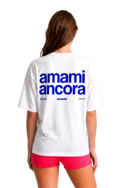 T-Shirt "COPY&PASTE" AmamiAncora White/Blue - BASEDODICI®