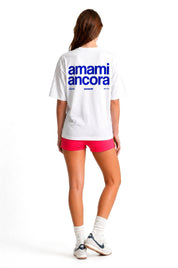 T-Shirt "COPY&PASTE" AmamiAncora White/Blue - BASEDODICI®