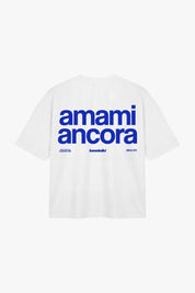 T-Shirt "COPY&PASTE" AmamiAncora White/Blue - BASEDODICI®