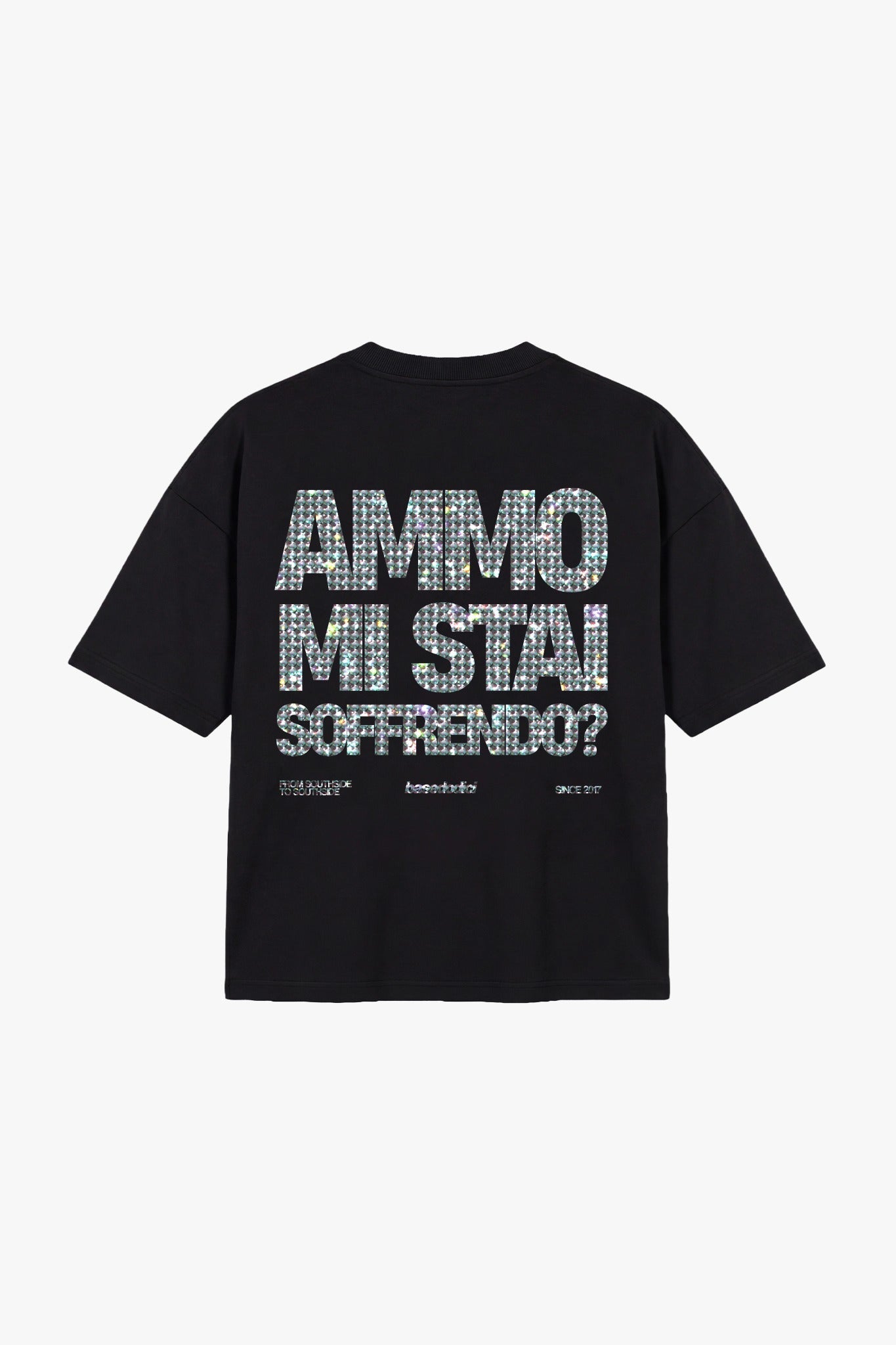 T-Shirt "COPY&PASTE" MiStaiSoffrendo Black/Grillz - BASEDODICI®